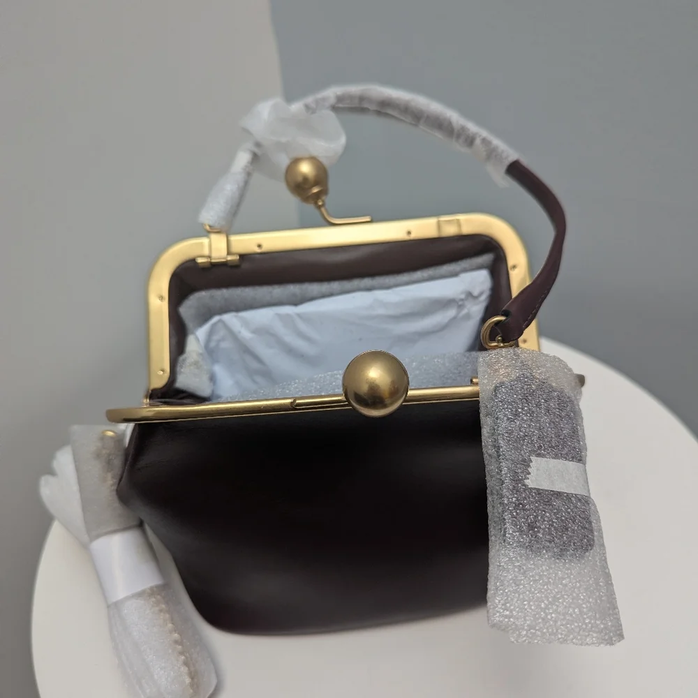 Coach Black Currant Kisslock 16 | New | Fully Wrapped - Picture 5 of 5